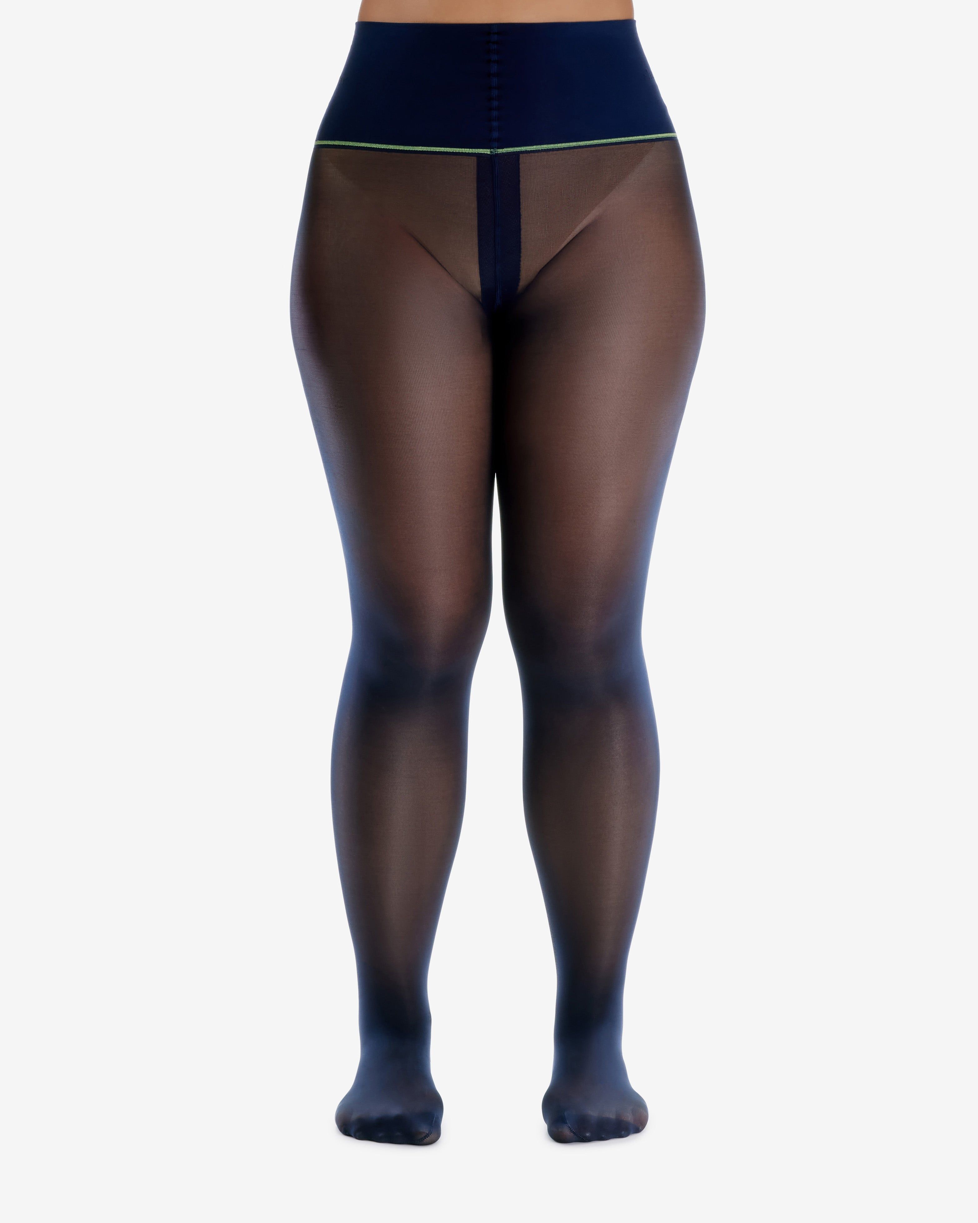 Classic Sheer Rip-Resist Tights in Navy sold by Sheertex product image thumbnail 3