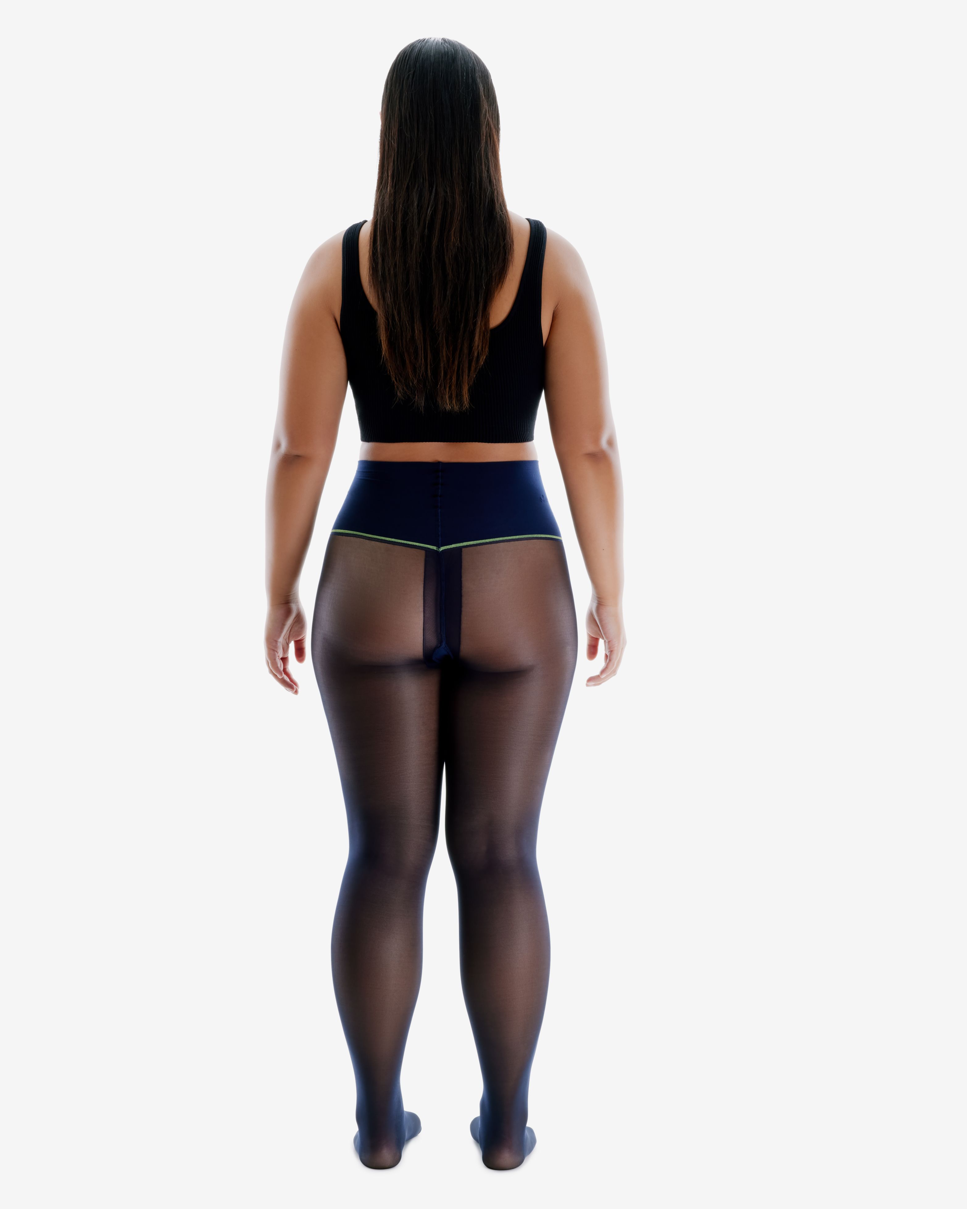 Classic Sheer Rip-Resist Tights in Navy sold by Sheertex product image thumbnail 5