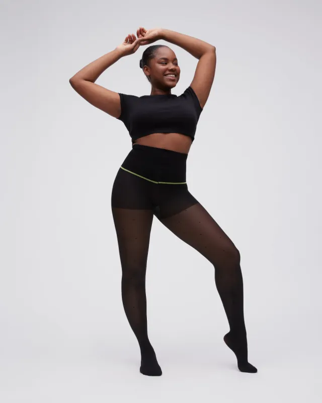 Control Top Sheer Rip-Resist Tights - COLORS sold by Sheertex