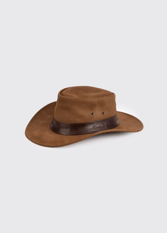 Finlay Dubarry leather hat - Walnut made by Current