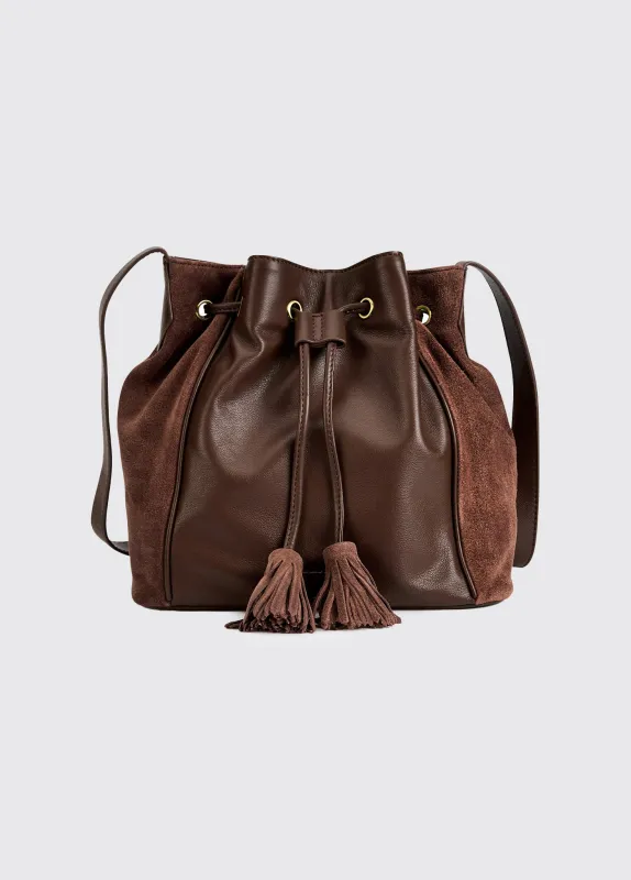 Doonbeg Cross-body bucket bag - Cedar sold by Dubarry of Ireland
