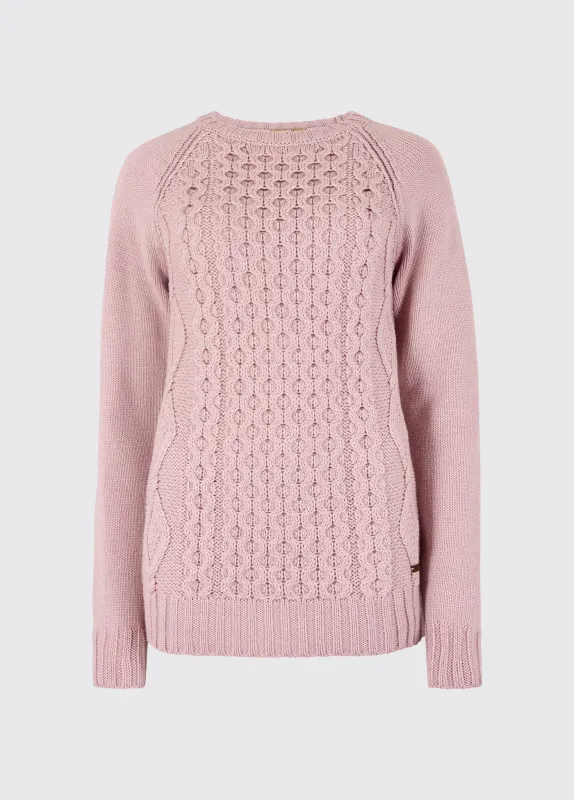 Shanley Women's Merino Sweater - Dusky Rose sold by Dubarry of Ireland