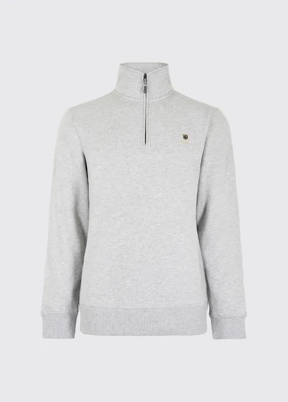 Boyce Men’s Zip Neck Sweater - Grey Marl made by Current