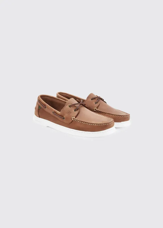 Oceania Mens dubarrylite™ Two Eye-Tie Moccasin - Chestnut sold by Dubarry of Ireland