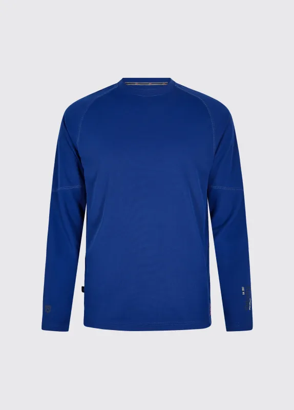 Ancona Mens Long-Sleeved T-Shirt - Ultramarine sold by Dubarry of Ireland