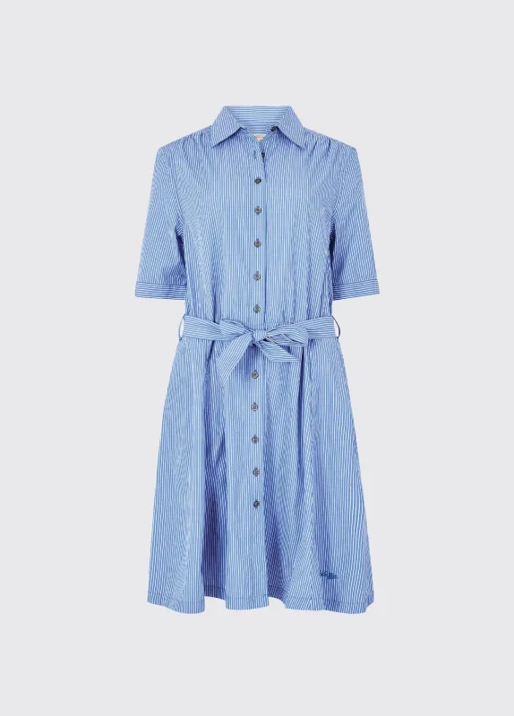 Begonia Ladies Shirt Dress - Blue sold by Dubarry of Ireland