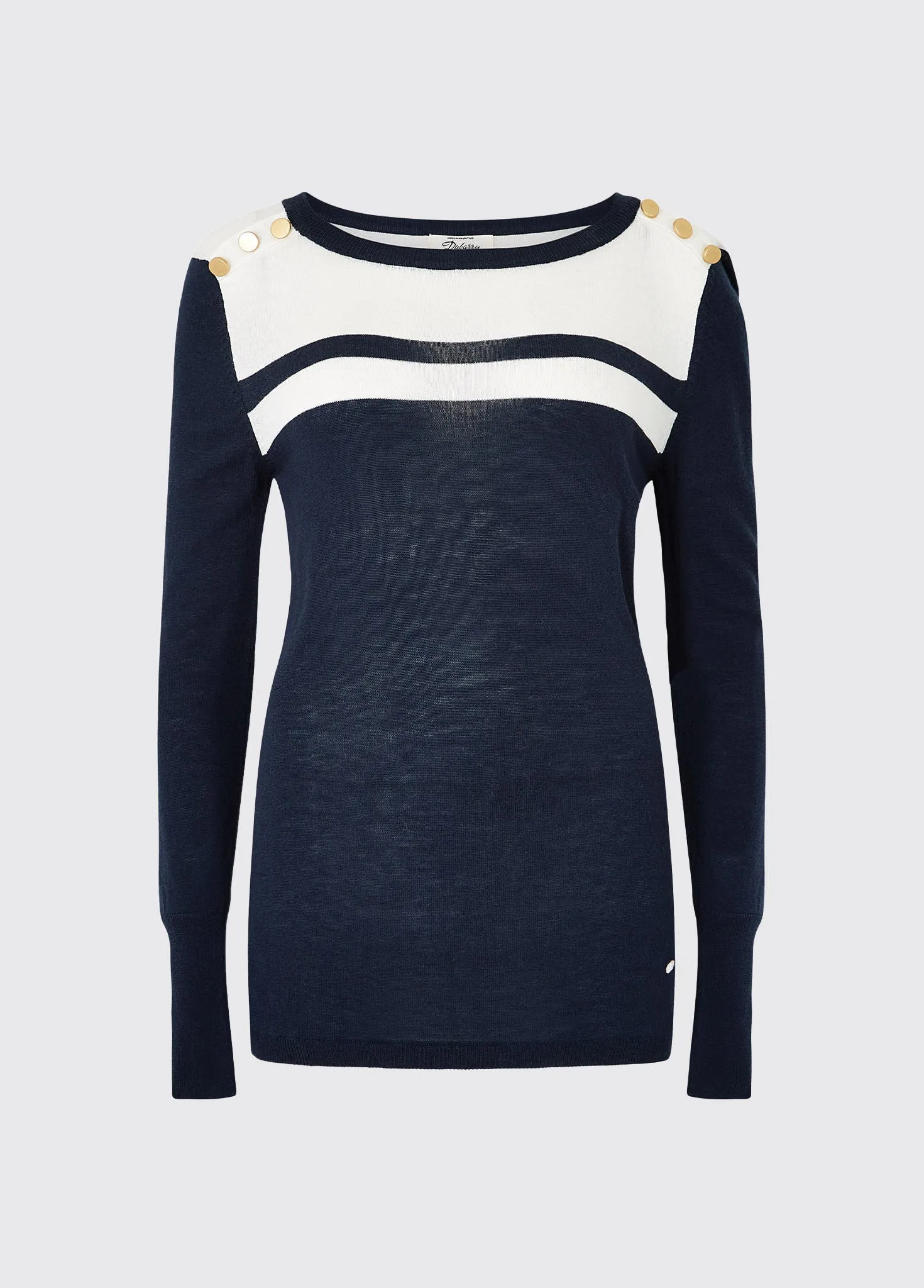 Milford Ladies Sweater - Navy sold by Dubarry of Ireland