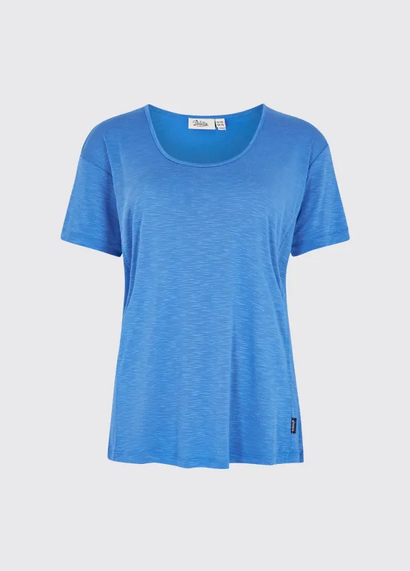 Clancy Ladies Modal Tee - Greek Blue sold by Dubarry of Ireland