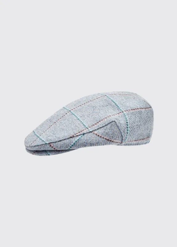 Holly Tweed Flat Cap - Blue Heather made by Dubarry of Ireland