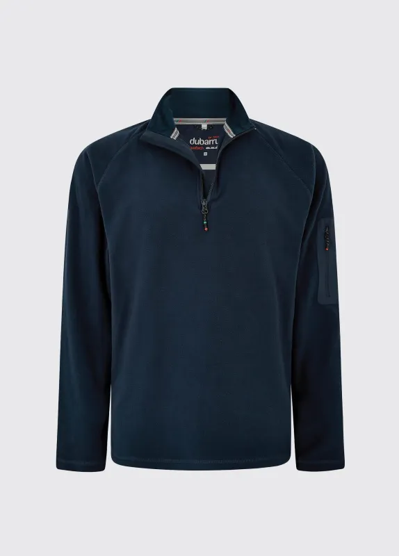 Valencia Mens Quarter-zip Fleece - Navy sold by Dubarry of Ireland