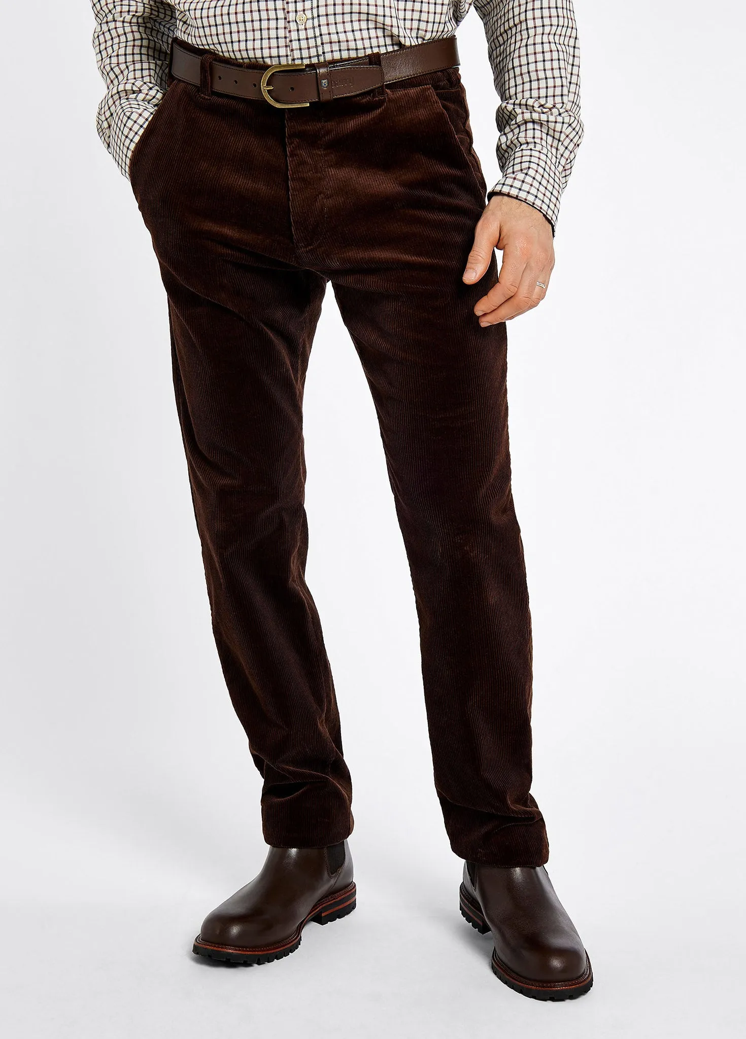 Stride Men's Corduroy Trousers 32in inseam - Brown sold by Dubarry of Ireland product image thumbnail 4