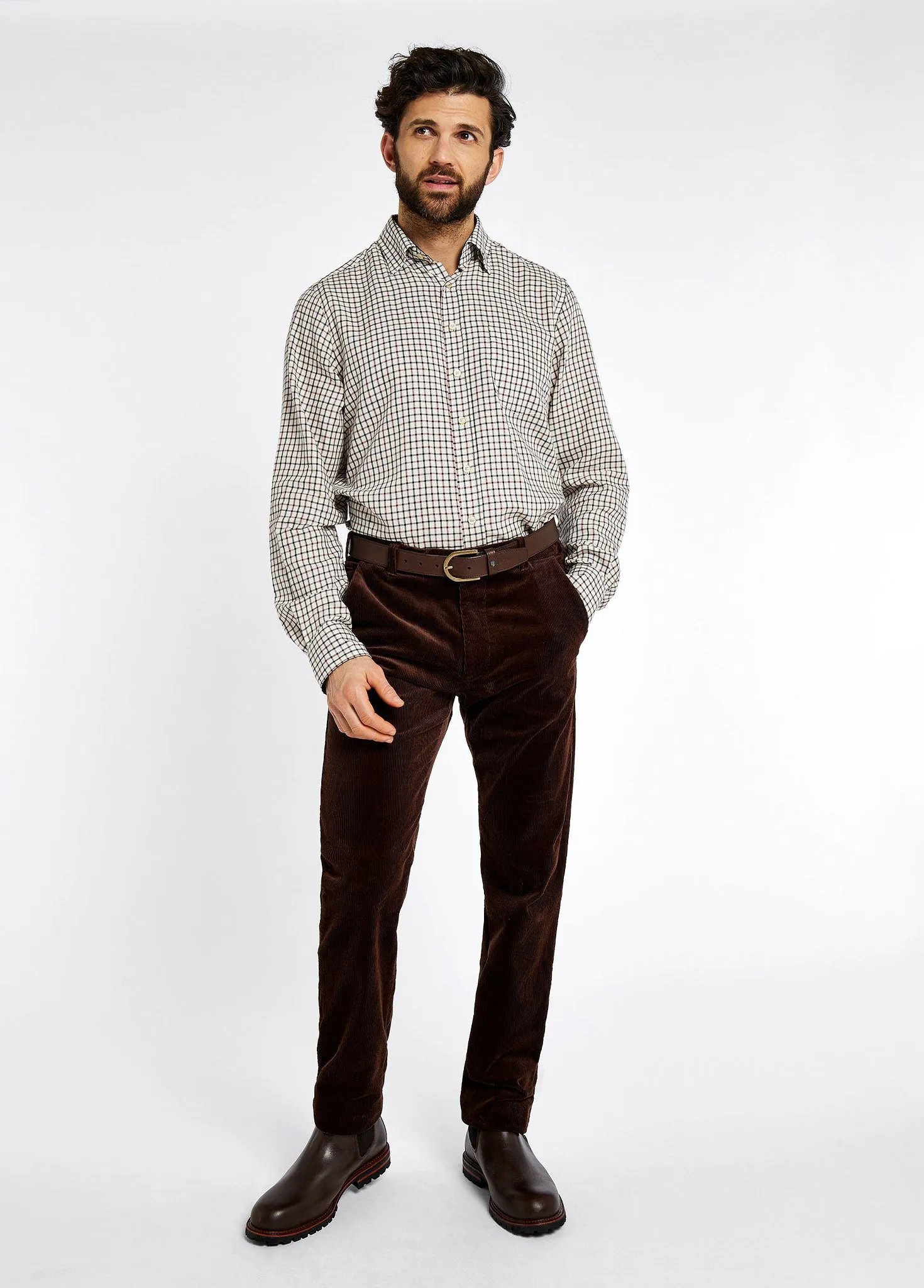 Stride Men's Corduroy Trousers 32in inseam - Brown sold by Dubarry of Ireland product image thumbnail 2