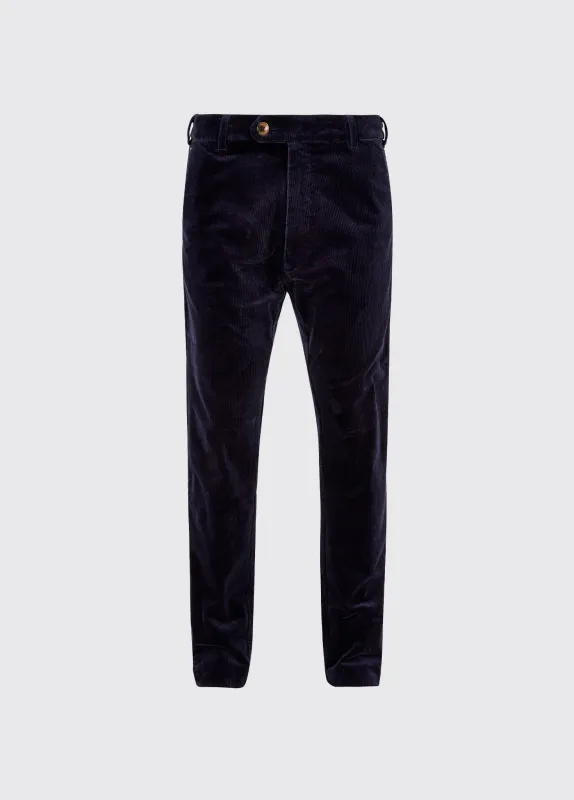 Stride Men's Corduroy Trousers 34in inseam - Navy sold by Dubarry of Ireland