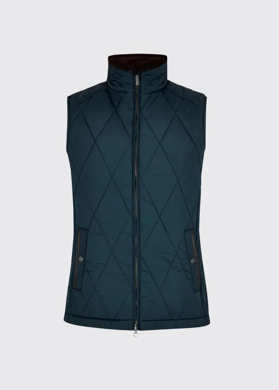 Colamber Men’s Quilted Gilet - Navy sold by Dubarry of Ireland