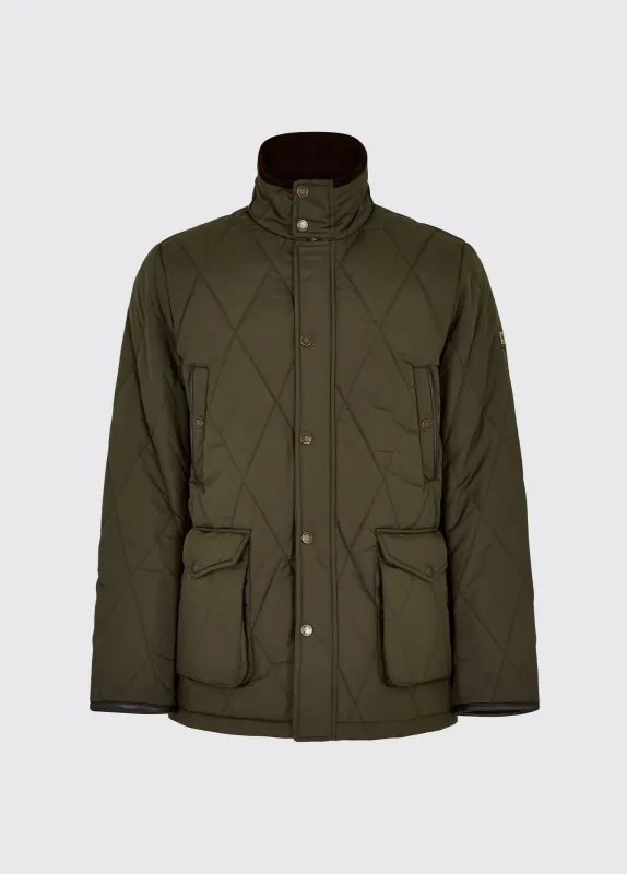 Farmley Men’s Quilted Jacket - Olive made by Dubarry of Ireland