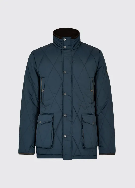 Farmley Men’s Quilted Jacket - Navy made by Dubarry of Ireland