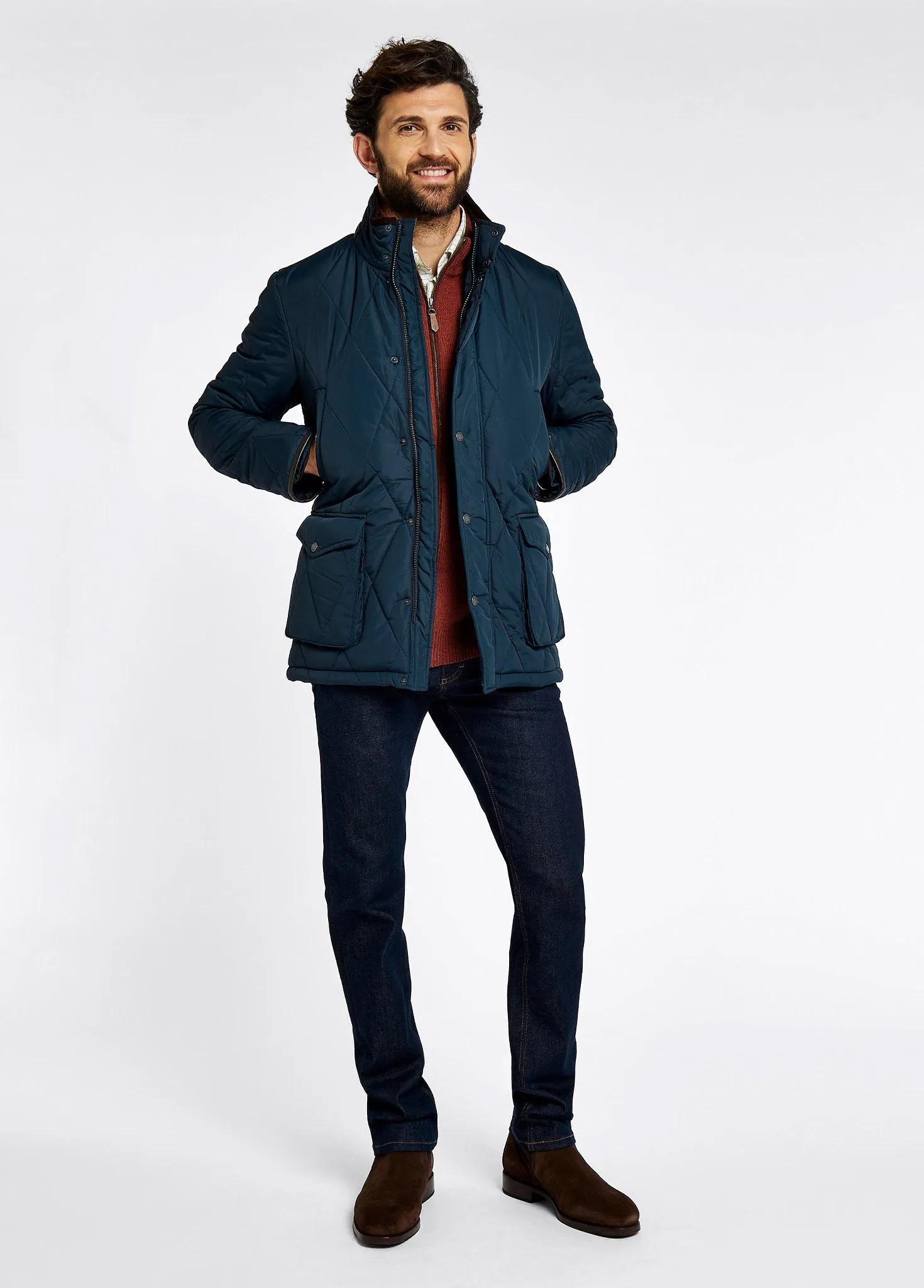Farmley Men’s Quilted Jacket - Navy sold by Dubarry of Ireland product image thumbnail 2