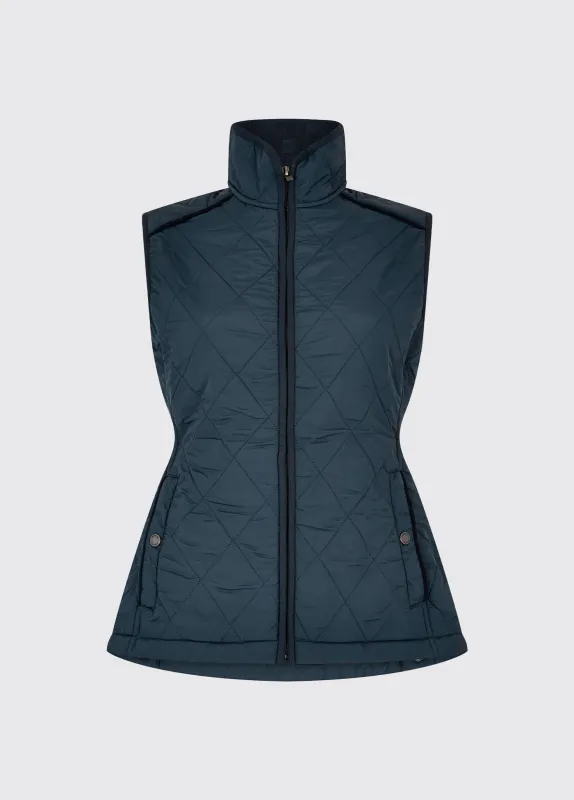 Heywood Women’s Quilted Gilet - Navy sold by Dubarry of Ireland