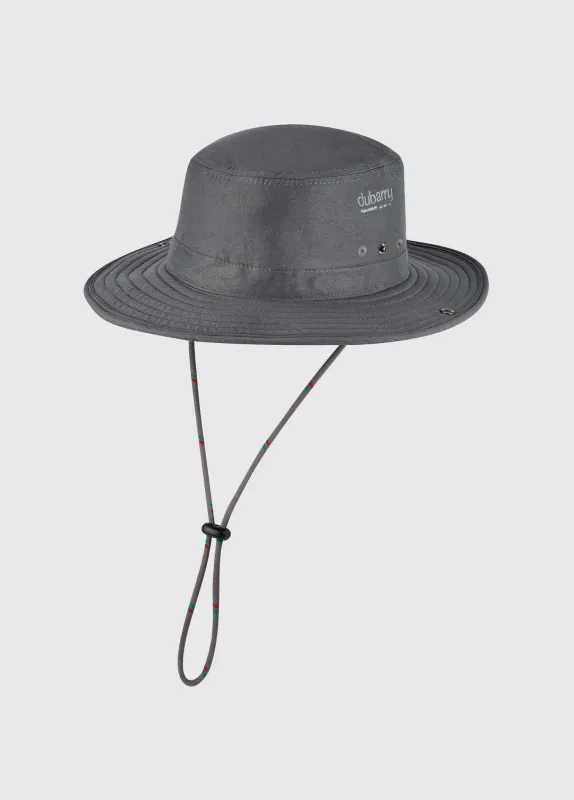 Genoa Brimmed Sun Hat - Graphite sold by Dubarry of Ireland