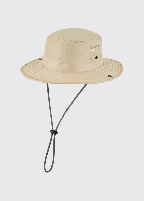 Genoa Brimmed Sun Hat - Stone sold by Dubarry of Ireland