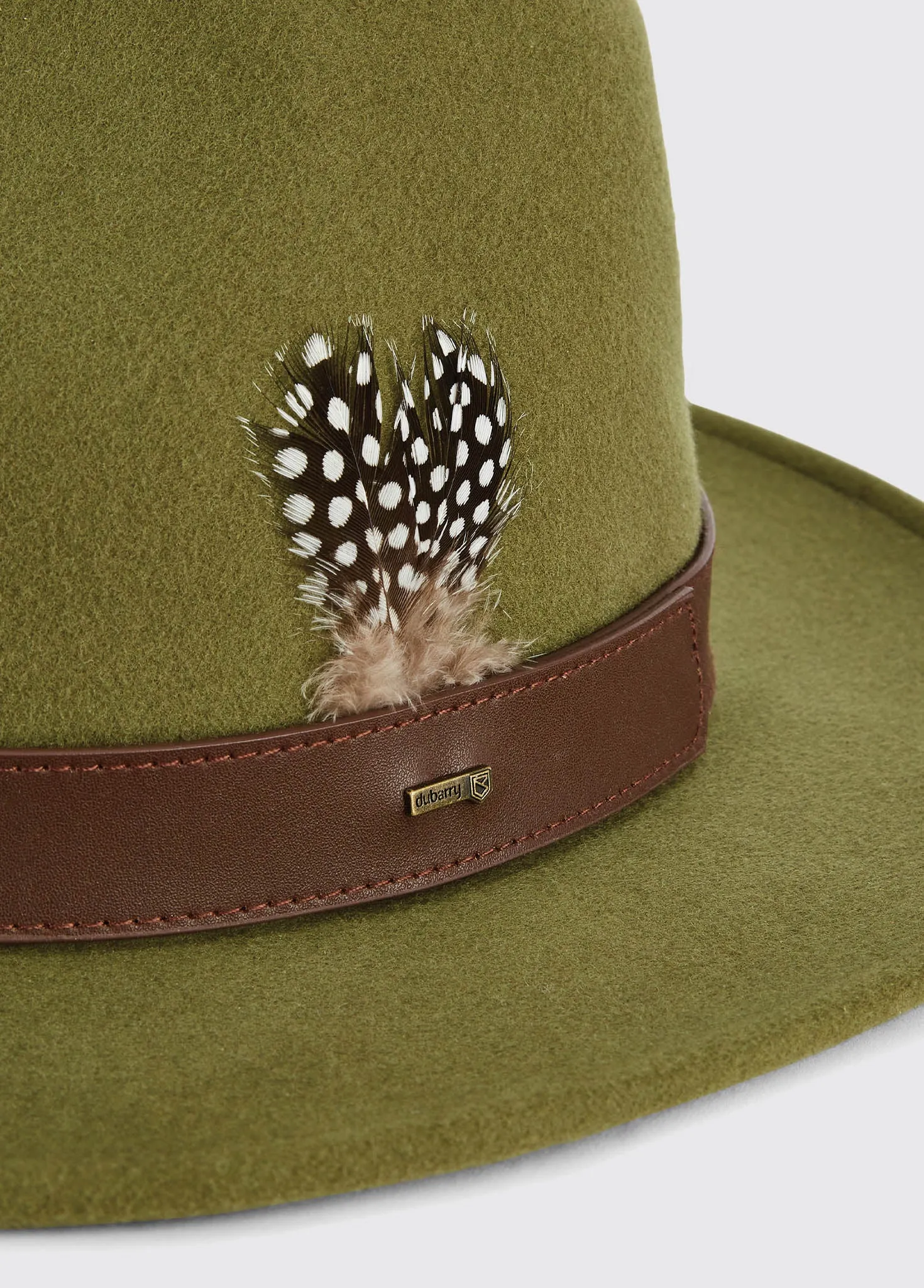 Gallagher Ladies Felt Hat - Olive sold by Dubarry of Ireland product image thumbnail 2