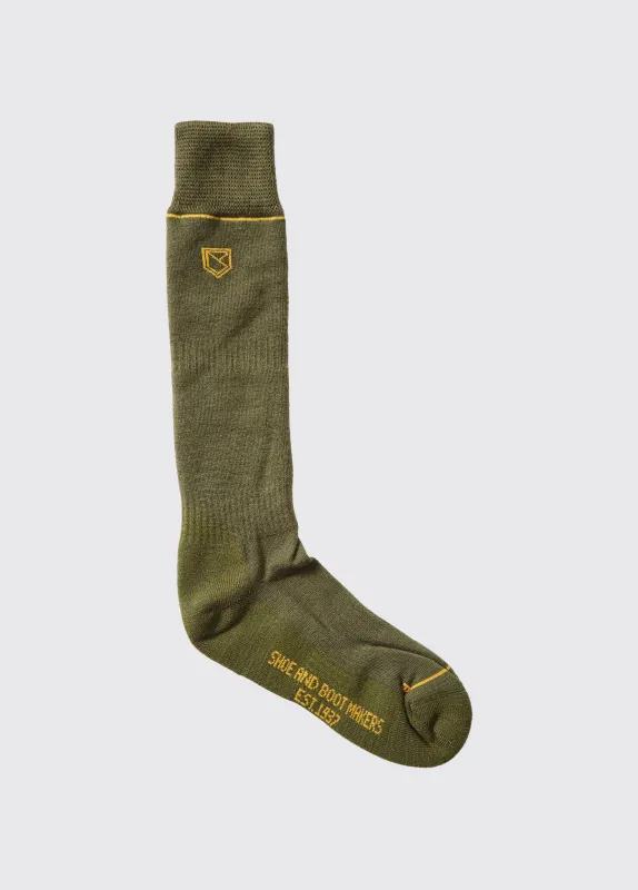 Kilrush Mens Socks - Olive sold by Dubarry of Ireland
