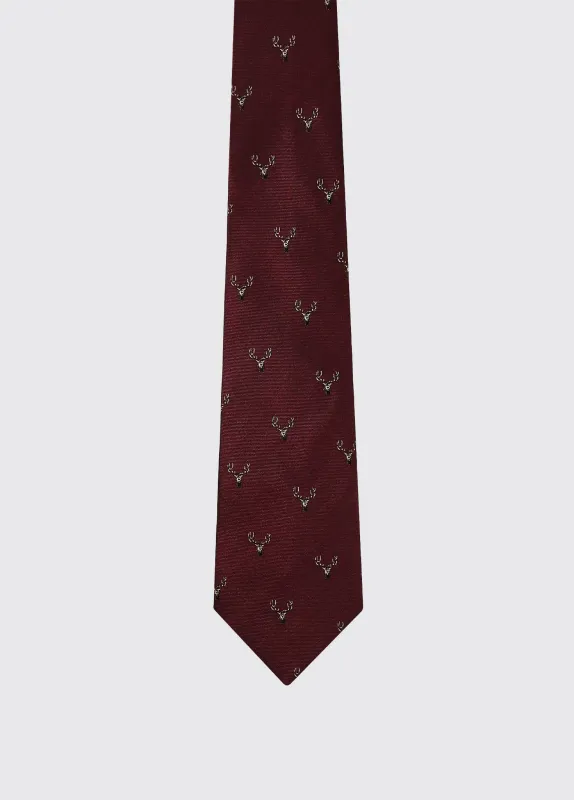 Avalon Mens Silk Wove Tie - Merlot made by Current