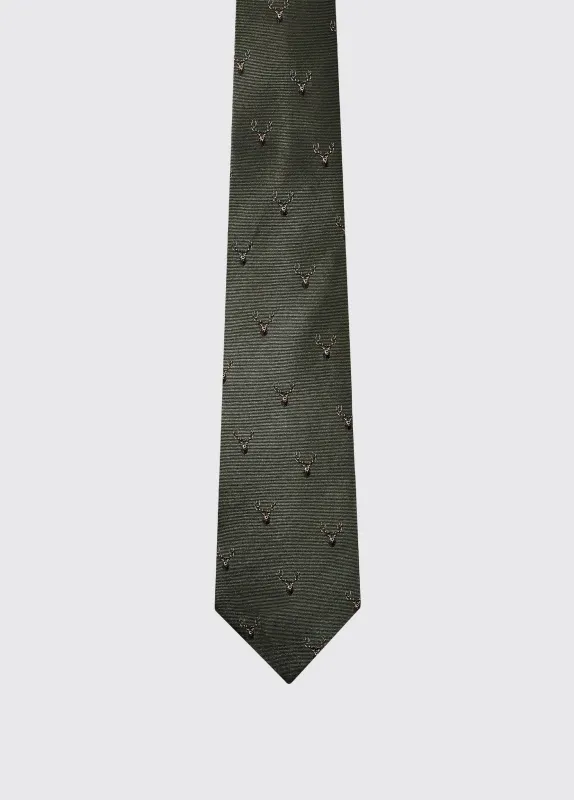 Avalon Mens Silk Wove Tie - Olive made by Current