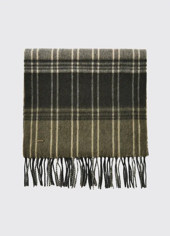 Gleneagle Wool Scarf - Olive sold by Dubarry of Ireland