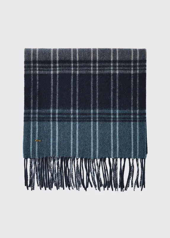 Gleneagle Wool Scarf - Navy sold by Dubarry of Ireland