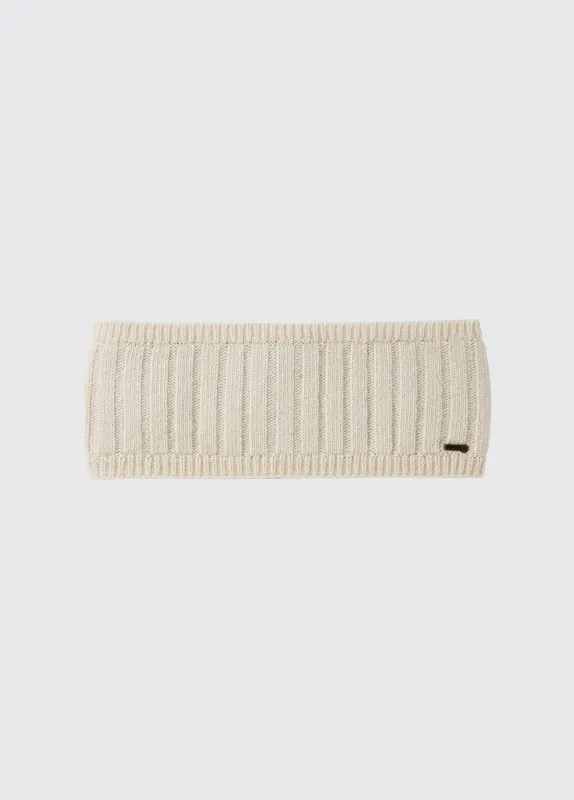 Mohill Ladies Knitted Headband - Chalk sold by Dubarry of Ireland