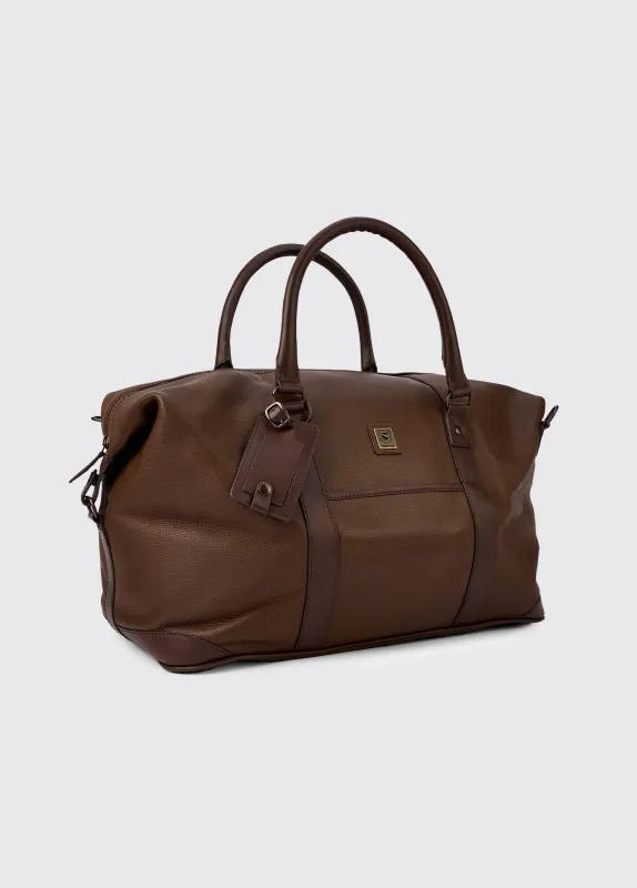 Tollymore Leather Holdall - Walnut sold by Dubarry of Ireland