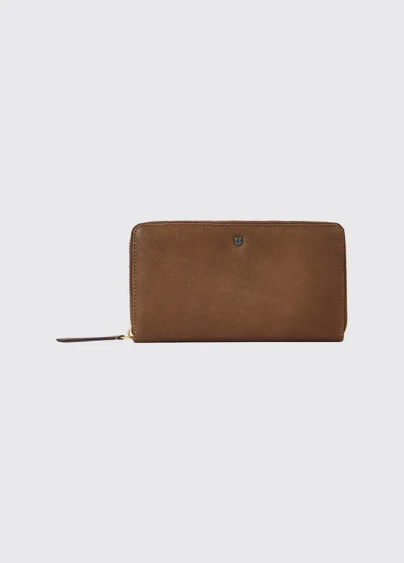 Portlick Ladies Leather Wallet - Walnut sold by Dubarry of Ireland