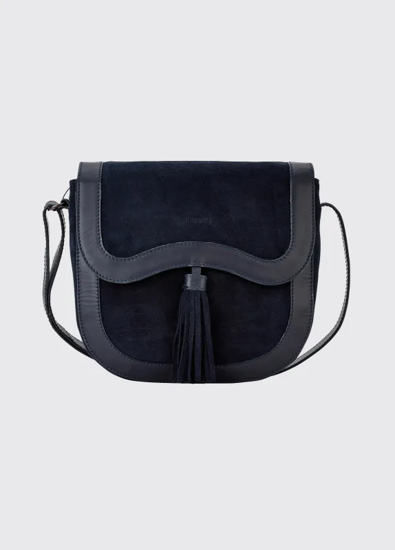 Monart Ladies Saddle Bag - French Navy sold by Dubarry of Ireland