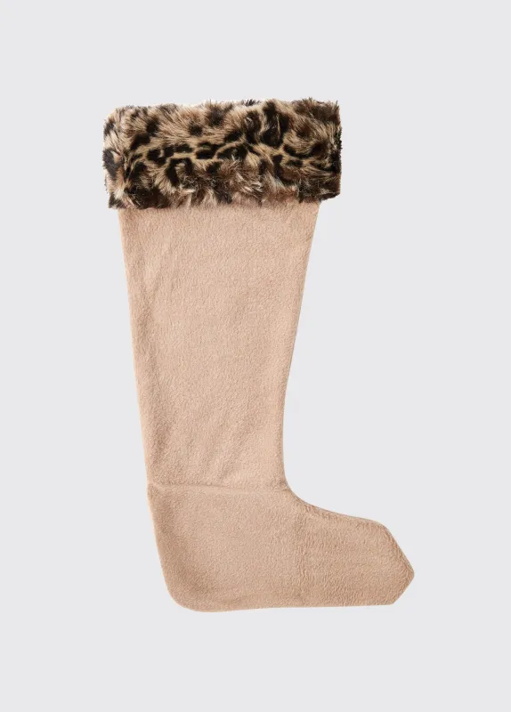 Faux Ladies Fur Boot Liners - Leopard made by Current