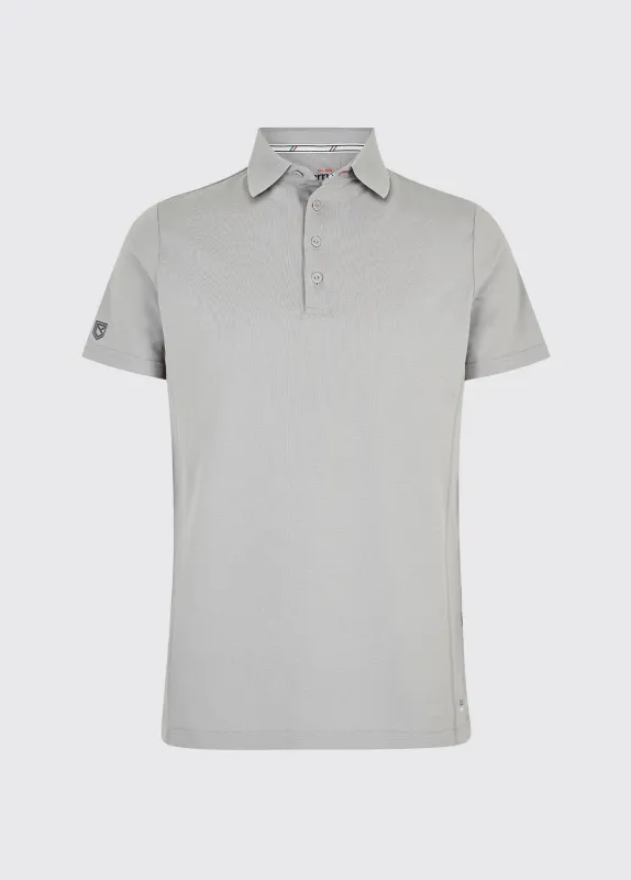 Sorrento Mens Short-Sleeved Polo - Platinum sold by Dubarry of Ireland