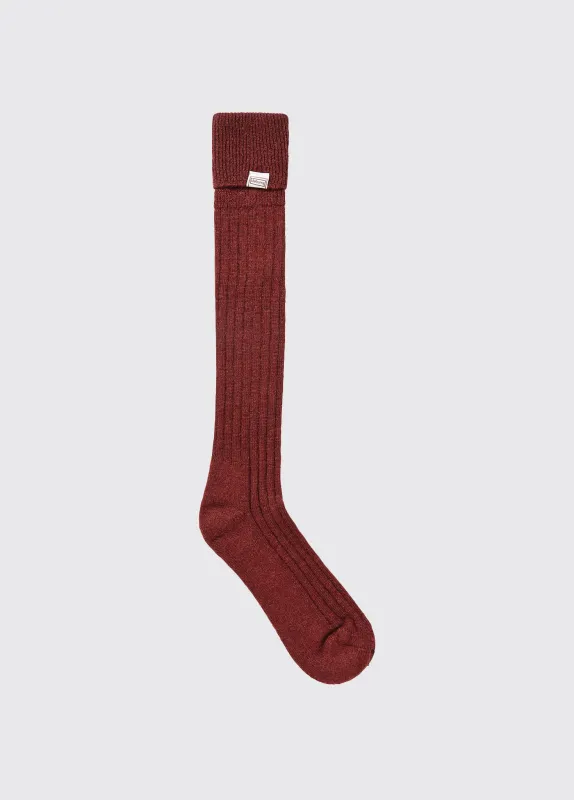 Alpaca Socks - Malbec sold by Dubarry of Ireland