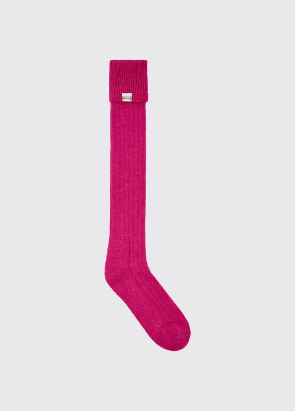 Alpaca Socks - Pink sold by Dubarry of Ireland