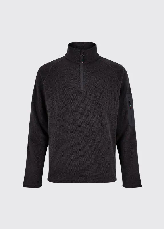 Monaco Mens Quarter-zip Fleece - Graphite sold by Dubarry of Ireland
