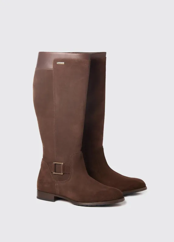Limerick Ladies Leather Soled Boot - Cigar sold by Dubarry of Ireland
