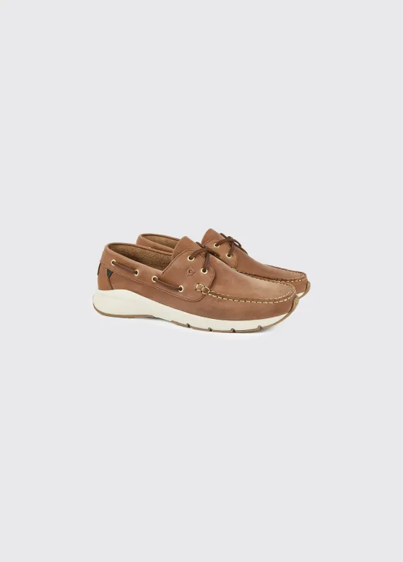 Dungarvan Mens Lightweight Deck Shoe - Chestnut sold by Dubarry of Ireland