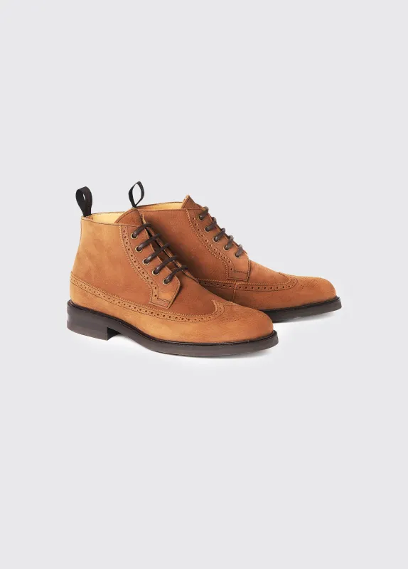 Down Goodyear  Brogue Boot - Brown made by Dubarry of Ireland