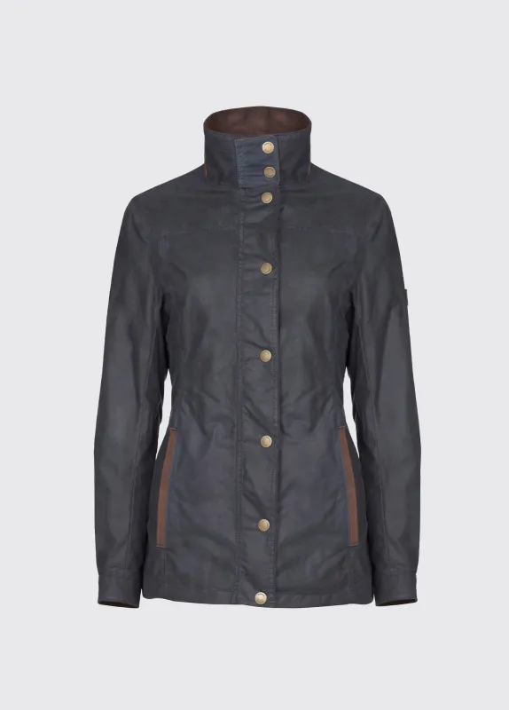 Mountrath Waxed Jacket - Navy made by Current