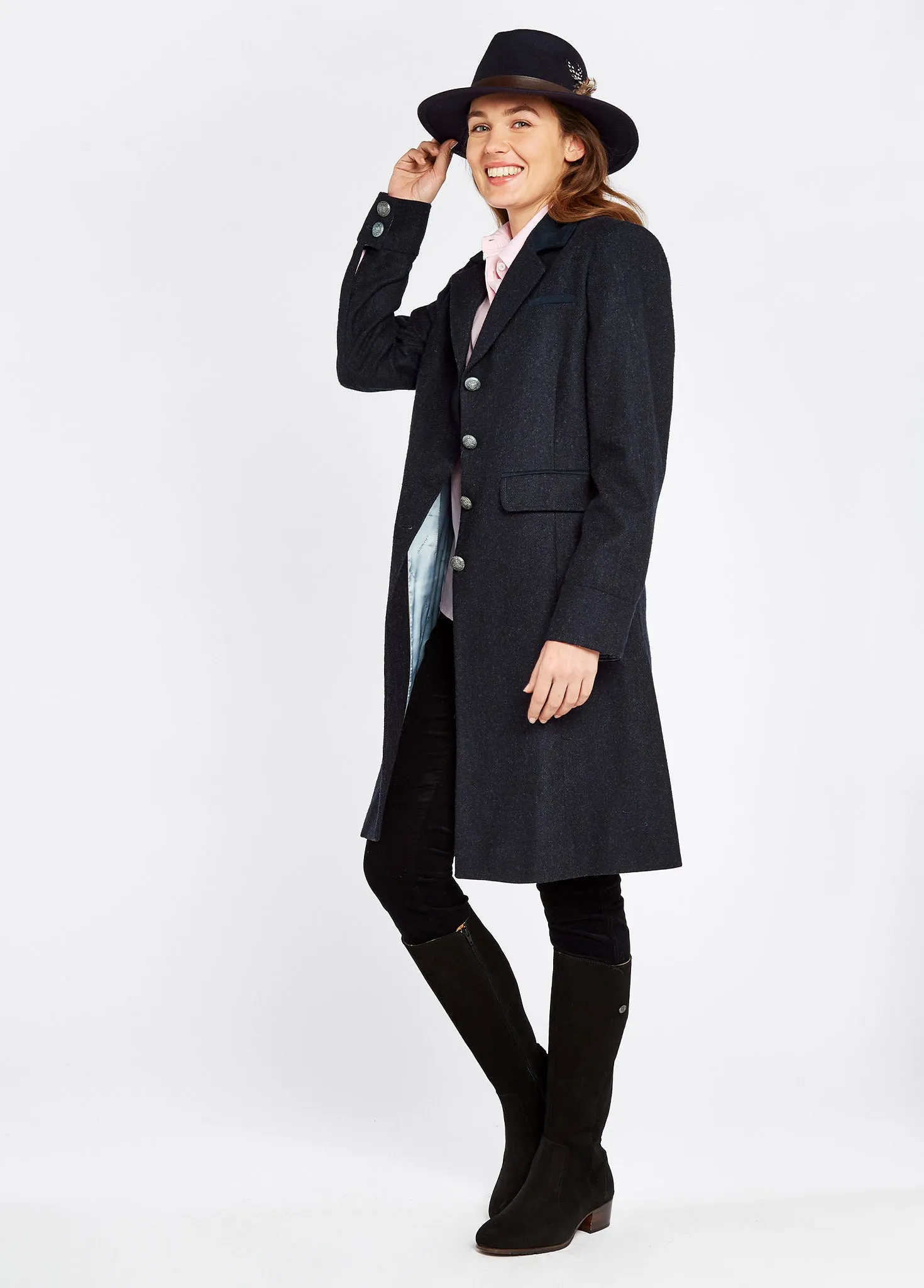 Blackthorn Tweed Jacket - Navy sold by Dubarry of Ireland product image thumbnail 2