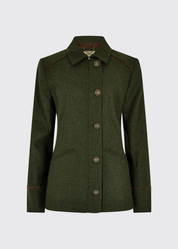 Slievebloom Tweed Jacket - Loden sold by Dubarry of Ireland