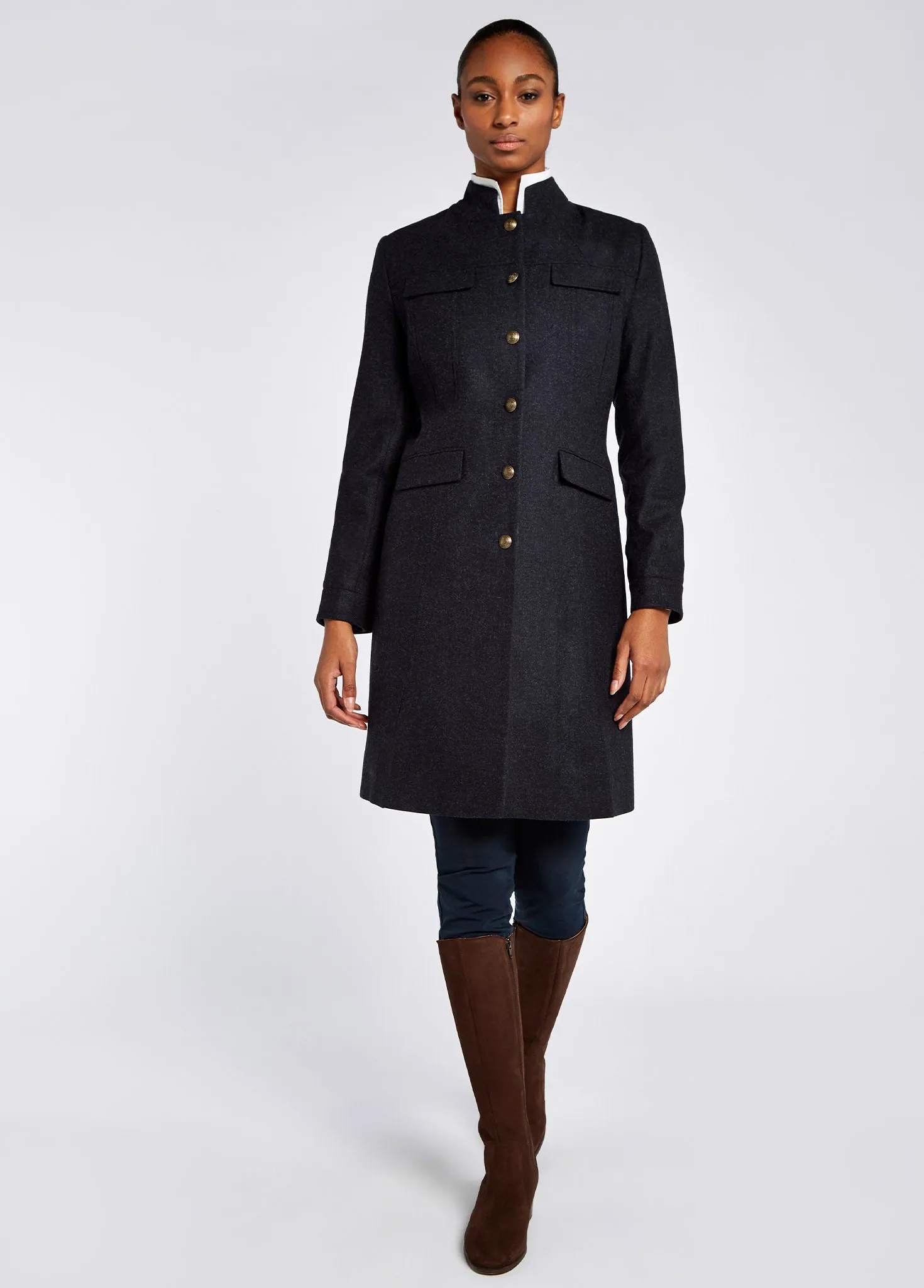Coolepark Tweed Coat - Navy sold by Dubarry of Ireland product image thumbnail 2