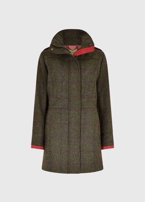 Hedgerow Tweed Coat - Hemlock made by Dubarry of Ireland