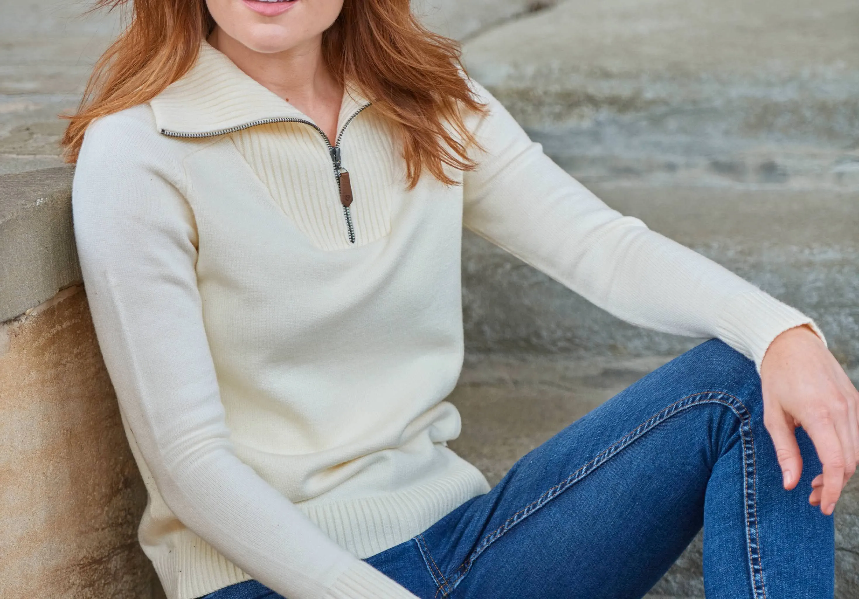 Rosmead Sweater - Chalk sold by Dubarry of Ireland product image thumbnail 3