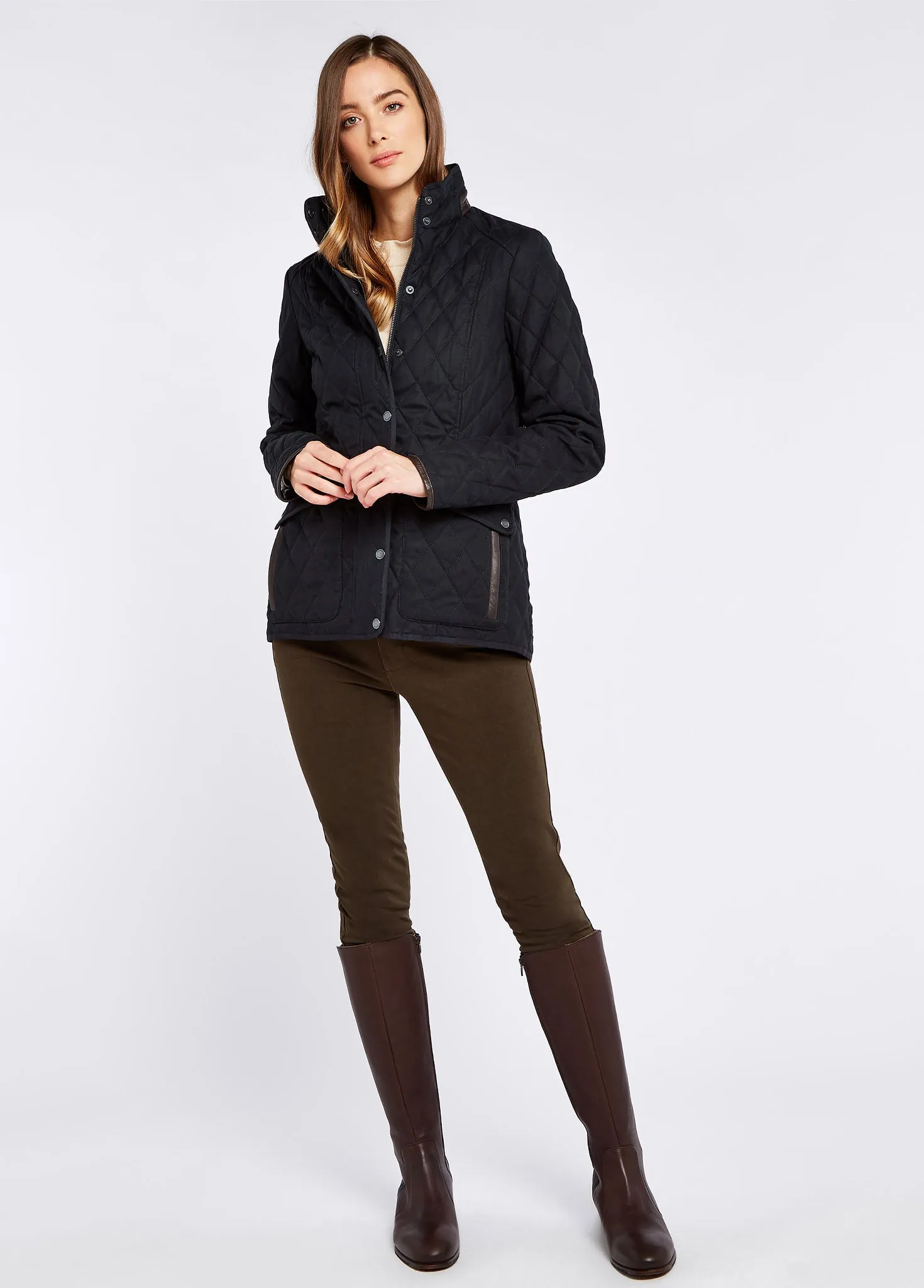 Corrib Quilted Jacket - Navy sold by Dubarry of Ireland product image thumbnail 2