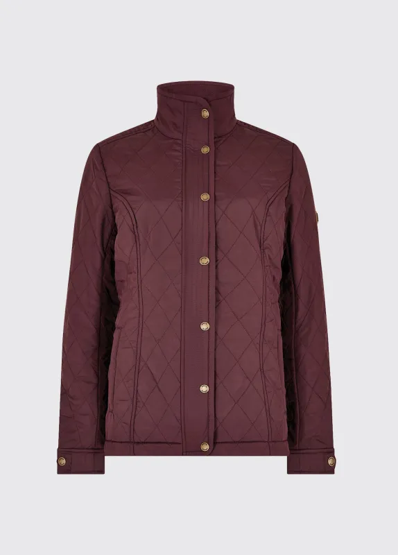 Camlodge Quilted Jacket - Currant sold by Dubarry of Ireland